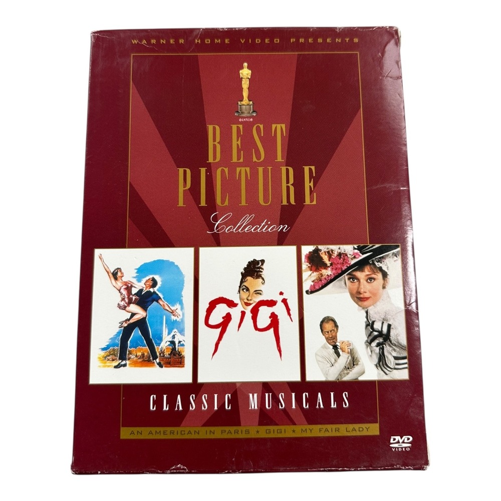 Warner Home‎ Video Musicals DVD Set An American in Paris Gigi My Fair Lady